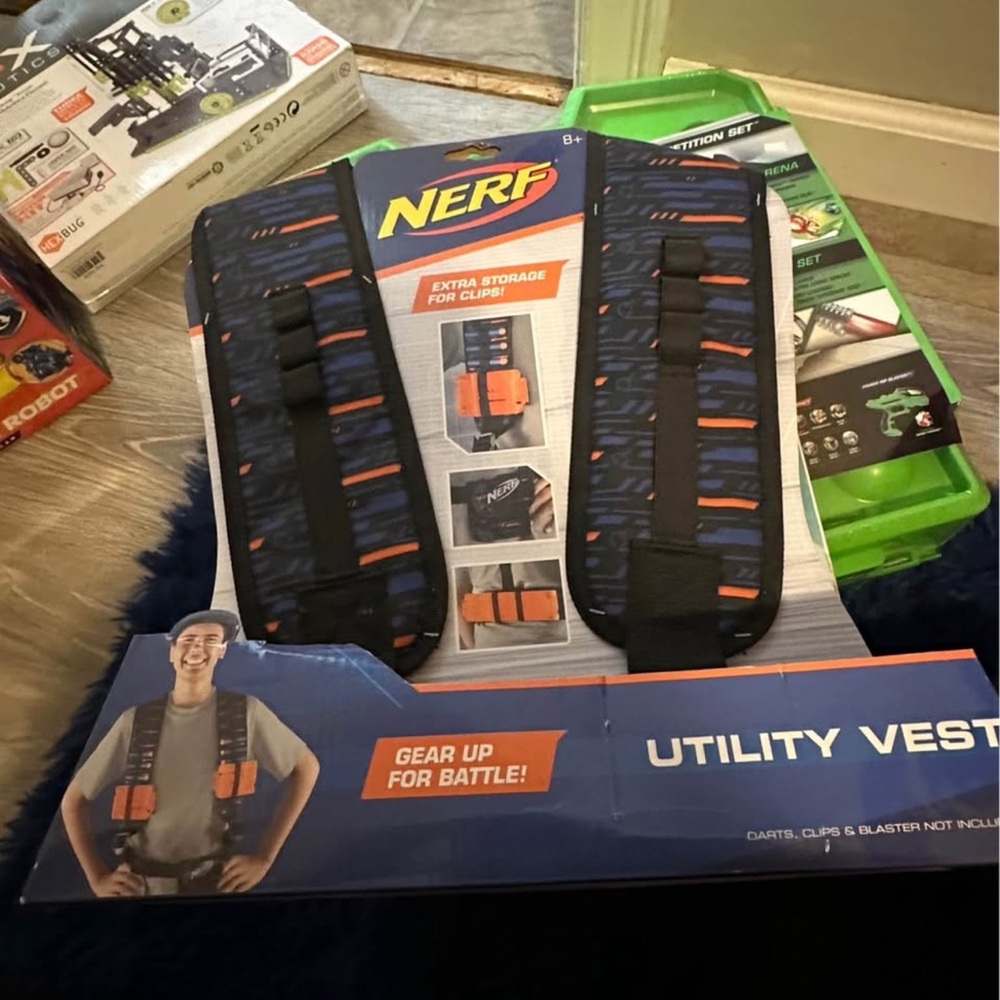 Nerf Blue and Orange Tactical Vest new